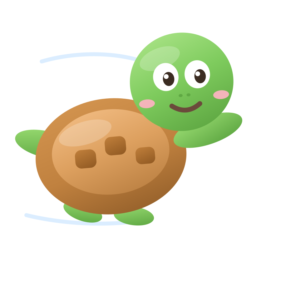 Shelly the turtle in flight